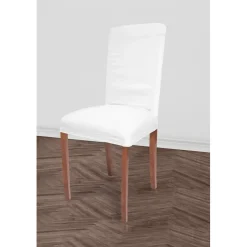 Coprisedia in tessuto bielastico Magico bianco 2 pz