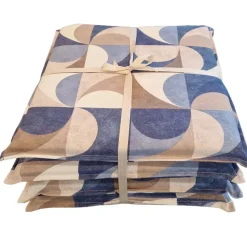 Coprisedia Kiran 40x40 cm azzurro 4 pz