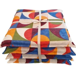 Coprisedia Kiran 40x40 cm multicolore 4 pz
