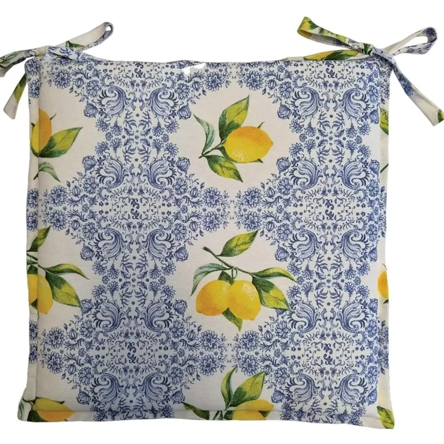 Coprisedia Ravello azzurro 40x40 cm set da 4 pz