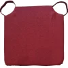 Coprisedia sfoderabile con velcro 40x39 cm bordeaux