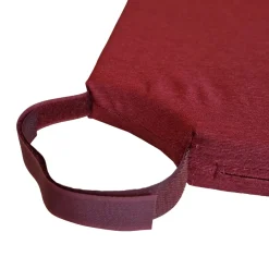 Coprisedia sfoderabile con velcro 40x39 cm bordeaux