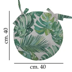 Coprisedia tondo bahamas verde Ø 40 cm