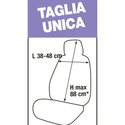 Coprisedile anteriore Poncho crema