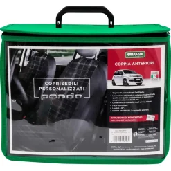 Coprisedili anteriori Fiat Panda 12 scozzese grigio piombo