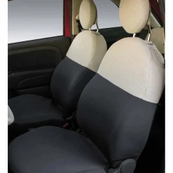 Coprisedili anteriori Fiat 500 07 grigio e panna