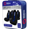 Coprisedili auto ContiClassic set completo 5 teste nero e blu