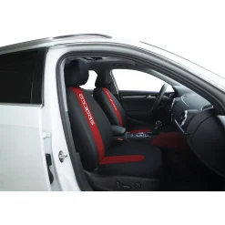Coprisedili auto ContiClassic set completo 5 teste nero e rosso