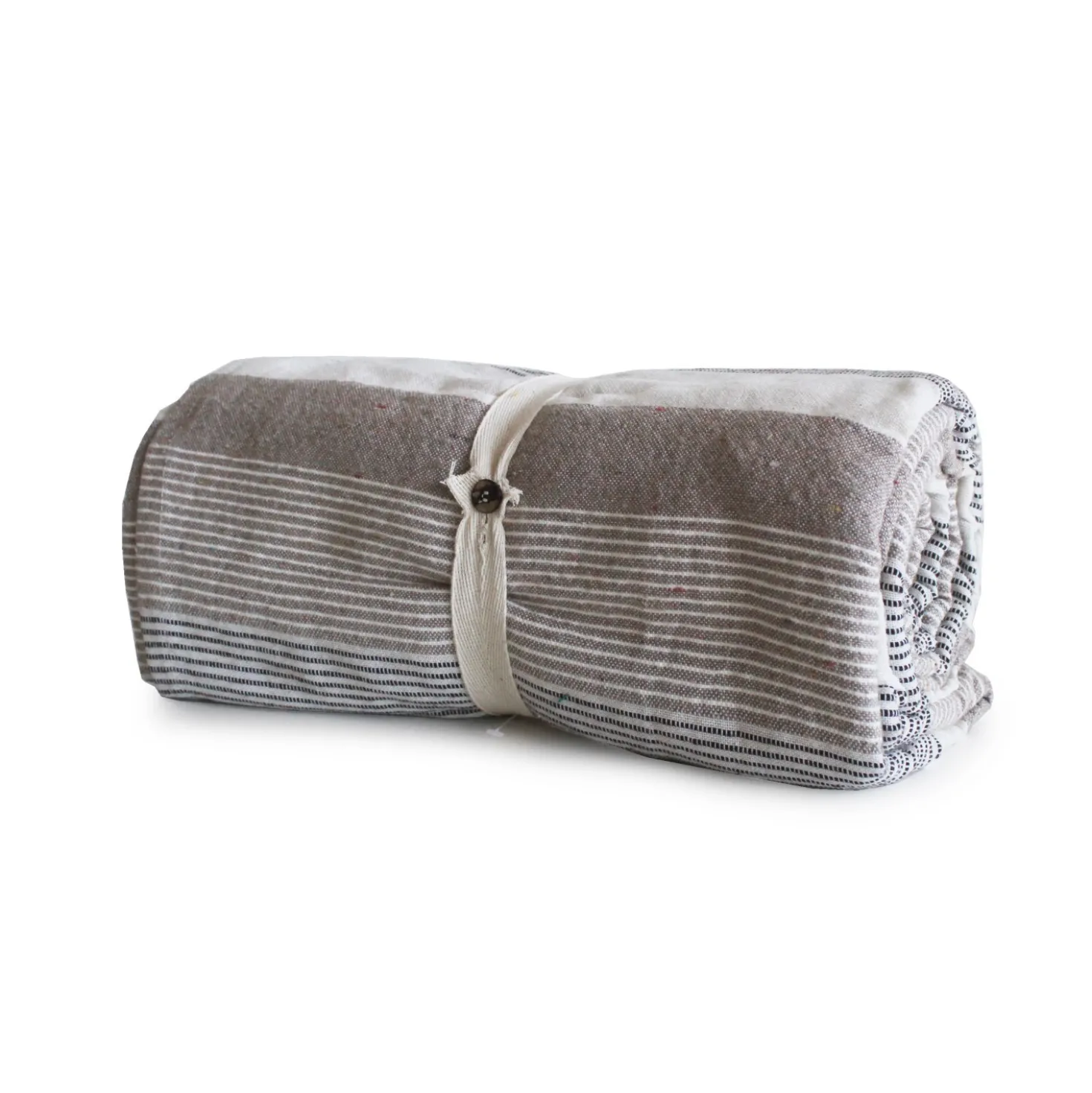 Copritutto rigato colore tortora 250x250 cm