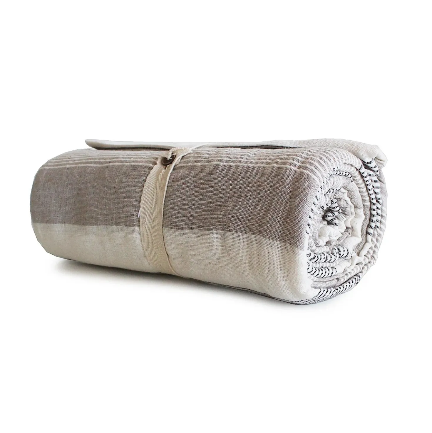 Copritutto rigato colore tortora 170x250 cm