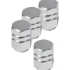 Copriventola per auto 1,7x1,2x1 cm effetto cromato 4 pz