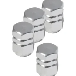 Copriventola per auto 1,7x1,2x1 cm effetto cromato 4 pz