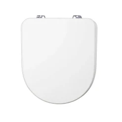 Copriwater a D Esedra in mdf poliesterato bianco