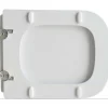Copriwater a D Piccolo in legno stabilizzato bianco