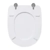 Copriwater ovale Aretusa in mdf bianco