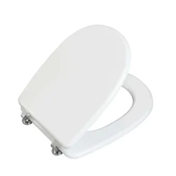 Copriwater ovale Aretusa in mdf bianco