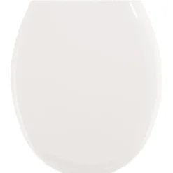 Copriwater ovale baliv Copala in mdf legno bianco