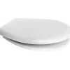 Copriwater ovale Fiore in abs bianco lucido