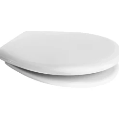 Copriwater ovale Fiore in abs bianco lucido