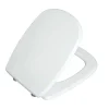 Copriwater ovale Fleo in mdf bianco