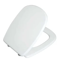 Copriwater ovale Fleo in mdf bianco