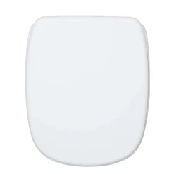 Copriwater ovale Fleo in mdf bianco