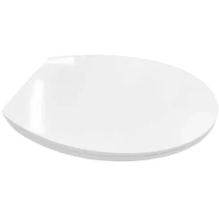 Copriwater ovale in plastica bianco
