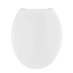 Copriwater ovale in termoindurente bianco