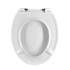 Copriwater ovale in termoindurente bianco