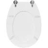 Copriwater ovale Liuto in mdf bianco