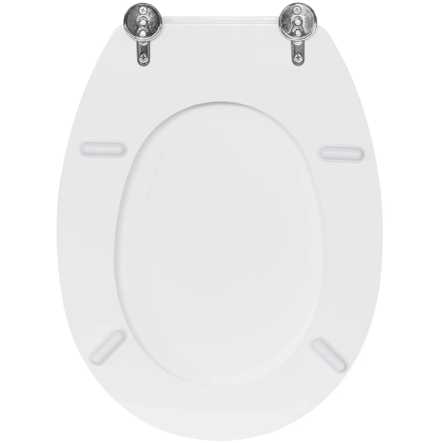 Copriwater ovale Liuto in mdf bianco