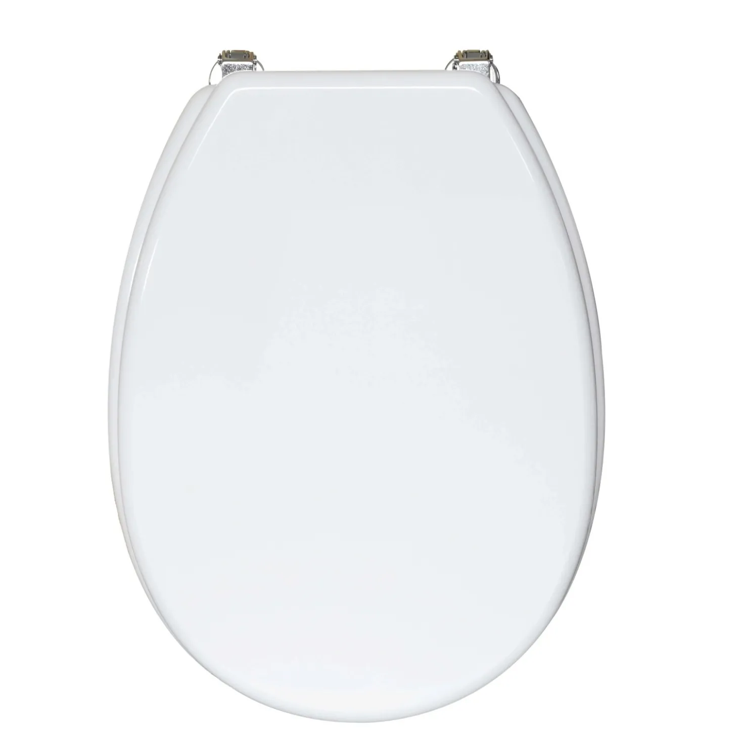 Copriwater ovale Liuto in mdf bianco