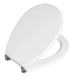 Copriwater ovale Liuto in mdf bianco
