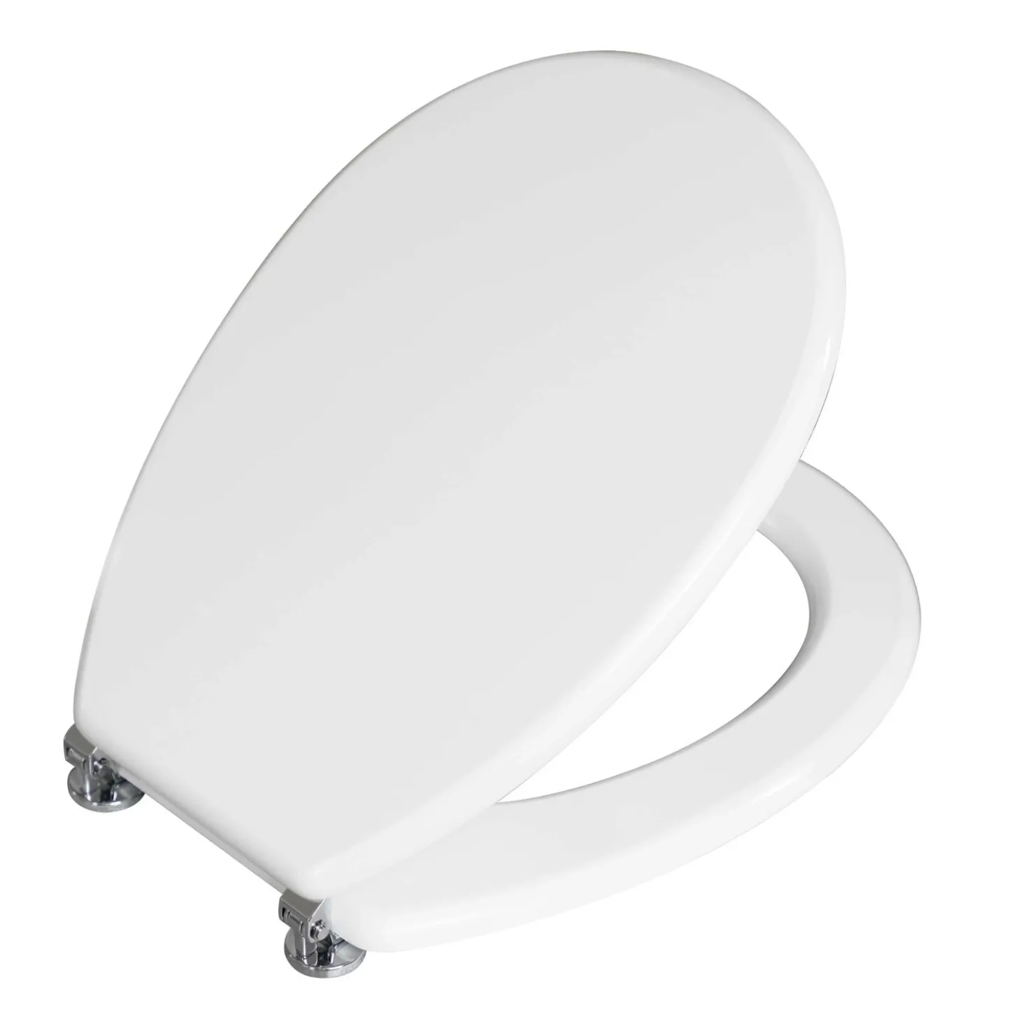 Copriwater ovale Liuto in mdf bianco