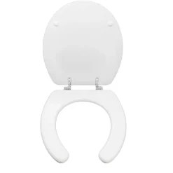 Copriwater ovale per disabili Sagittario in mdf poliesterato bianco