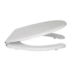 Copriwater ovale per disabili in legno stabilizzato bianco