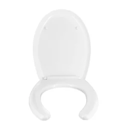 Copriwater ovale per disabili in termoindurente bianco