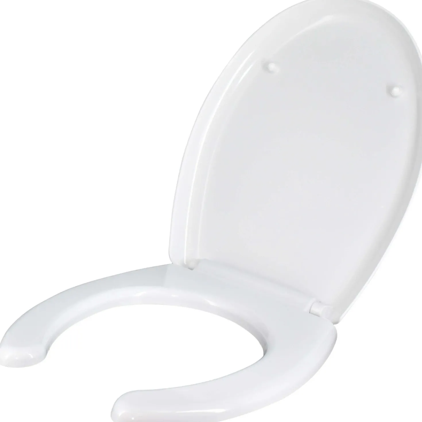Copriwater ovale per disabili in termoindurente bianco
