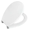 Copriwater ovale Piemonte in mdf bianco