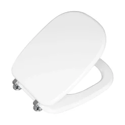 Copriwater ovale Sintesi in mdf bianco