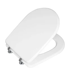 Copriwater ovale Tesi in mdf bianco
