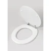 Copriwater ovale universale in abs bianco