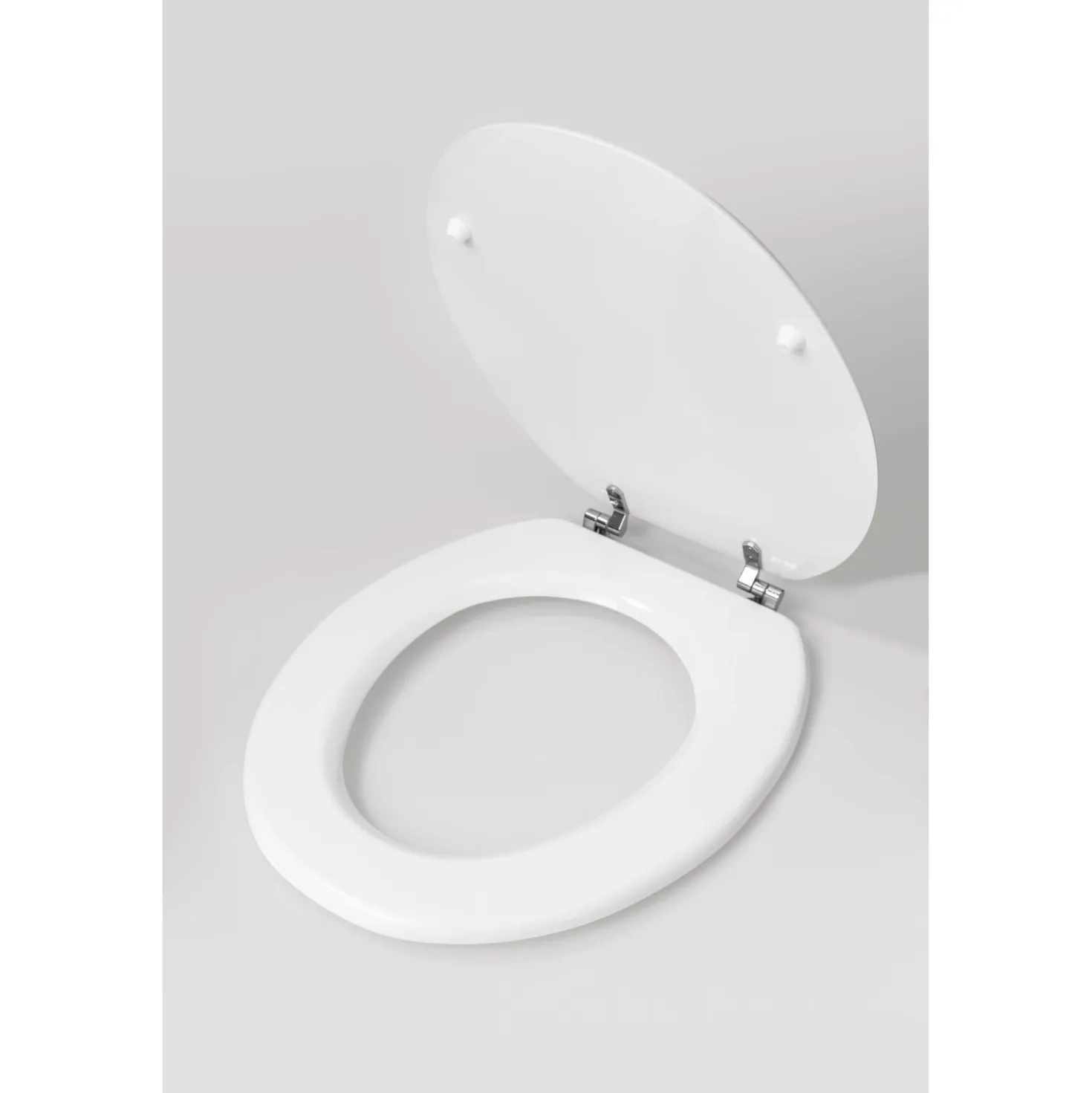 Copriwater ovale universale in abs bianco
