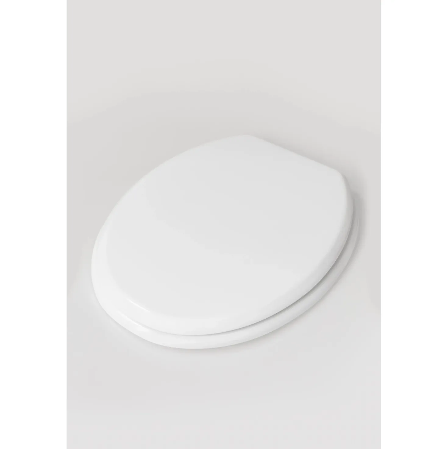 Copriwater ovale universale in abs bianco