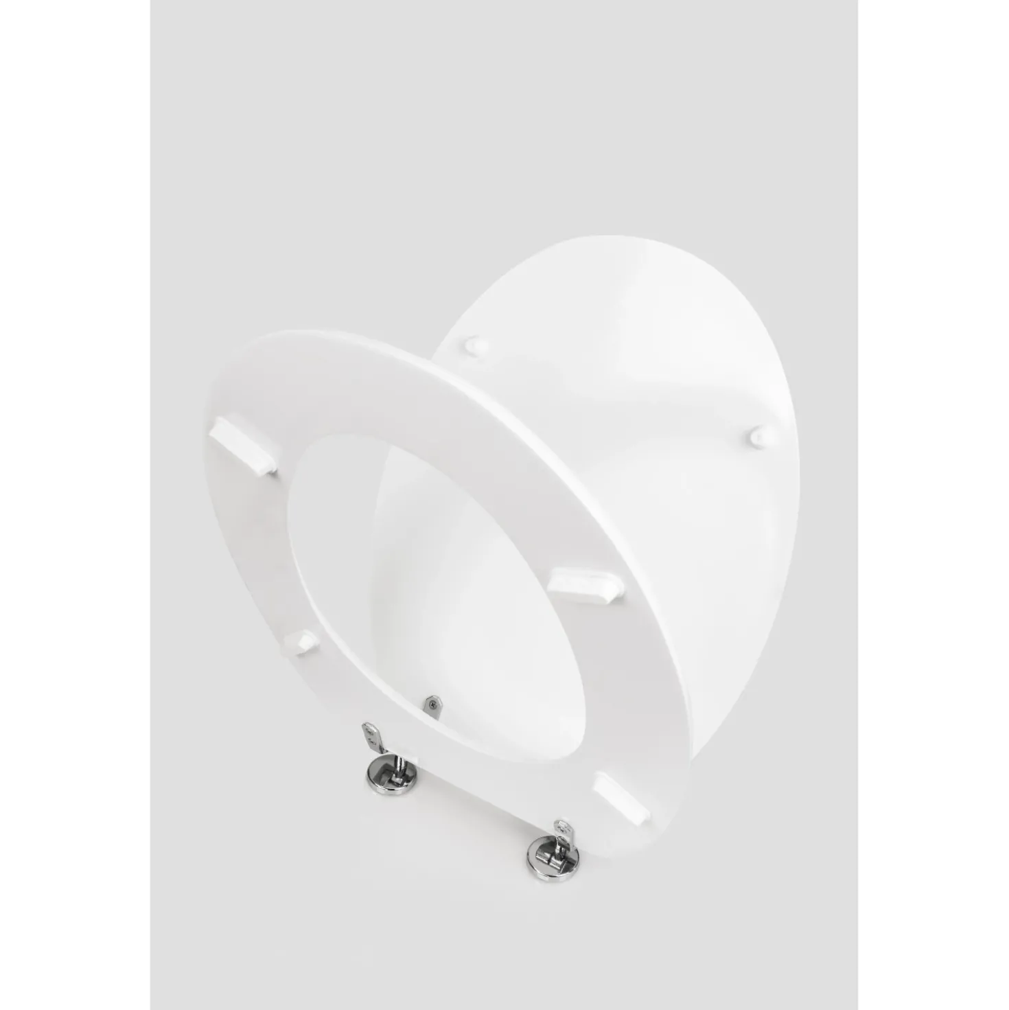Copriwater ovale universale in abs bianco