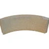 Cordolo liscio curvo in cemento 52x5x20 cm giallo