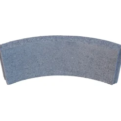 Cordolo liscio curvo in cemento 52x5x20 cm grigio