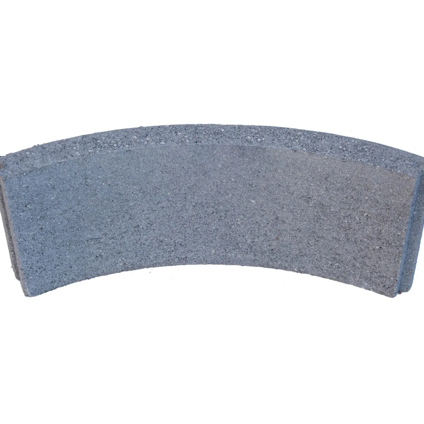 Cordolo liscio curvo in cemento 52x5x20 cm grigio