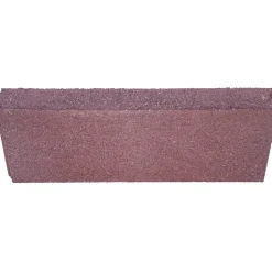 Cordolo liscio dritto in cemento 50x5x20 cm rosso