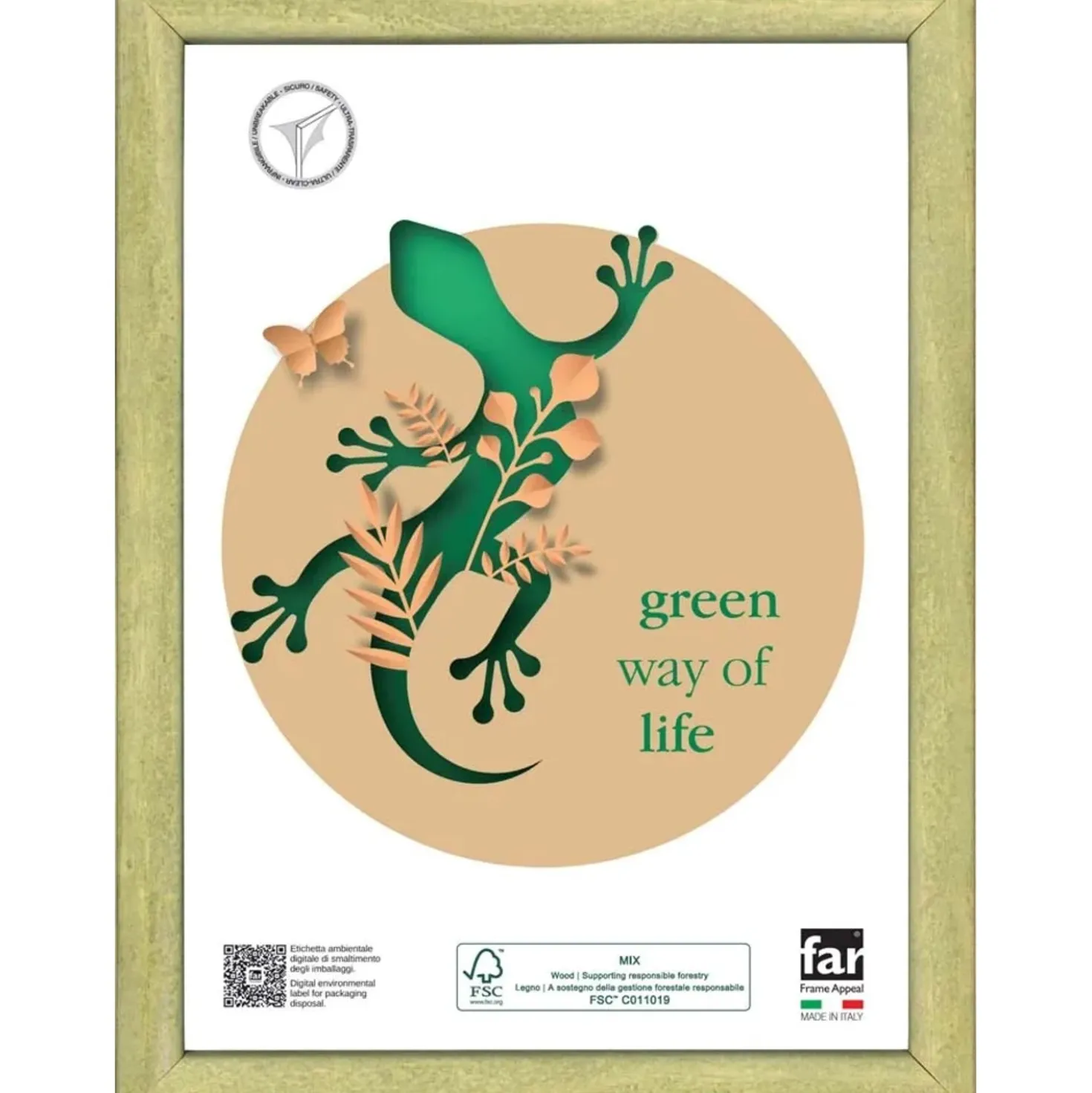 Cornice GARCIA 30x40 cm verde